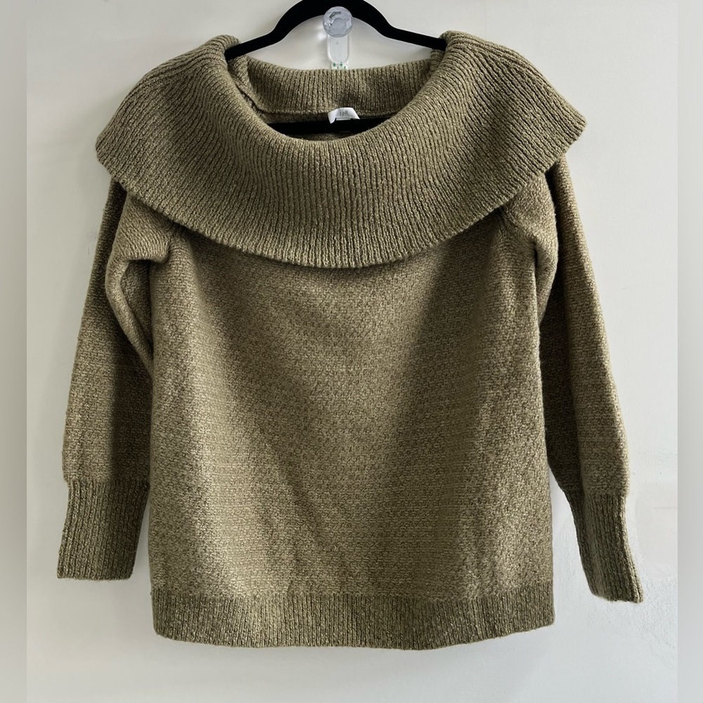 J. Jill Sage Cowl Neck Sweater 
Size:S